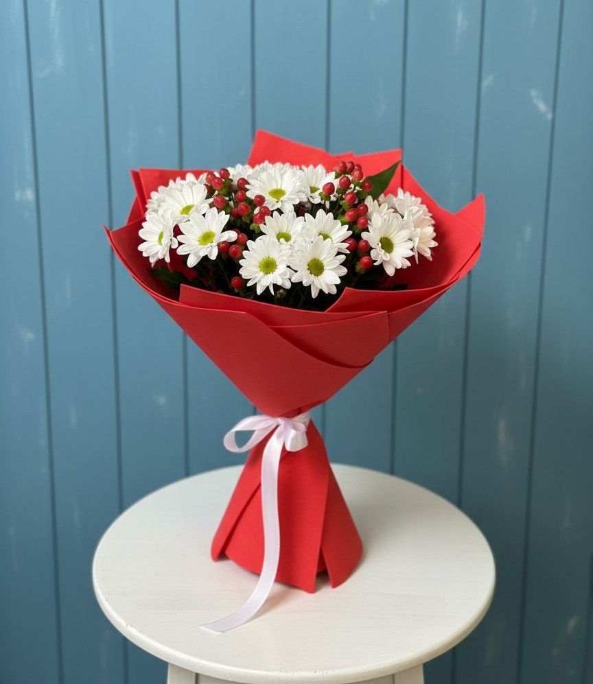 Букет цветов из: Хризантемы в Чегеме-Втором