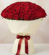 Букет 101 Красная роза Милано в Чегеме-Втором