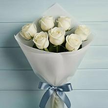 Букет 7 Белых роз Эдлесс Лав #REPLACE_PRED# Чегеме-Втором