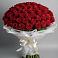 Букет 101 Красная роза Блэк Мэджик в Чегеме-Втором