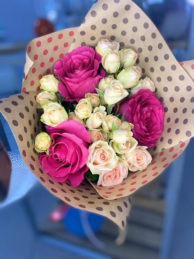 Букет цветов из: Розы в Чегеме-Втором