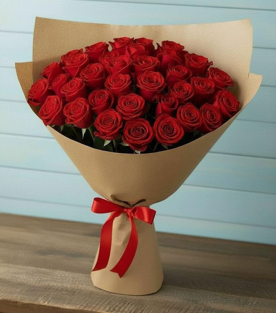 Букет Красные розы Милано в Чегеме-Втором