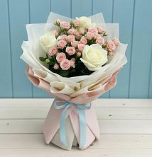 Букет цветов из:  Розы в Чегеме-Втором