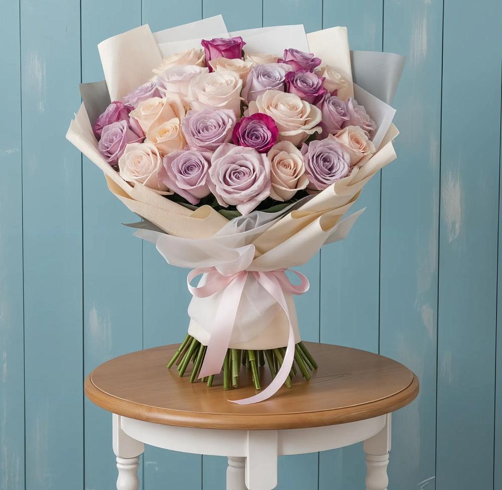 Букет цветов из: Розы в Чегеме-Втором