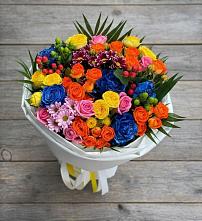 Букет цветов из:  Розы и Хризантемы в Чегеме-Втором