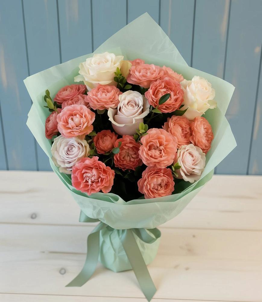 Букет цветов из: Розы в Чегеме-Втором