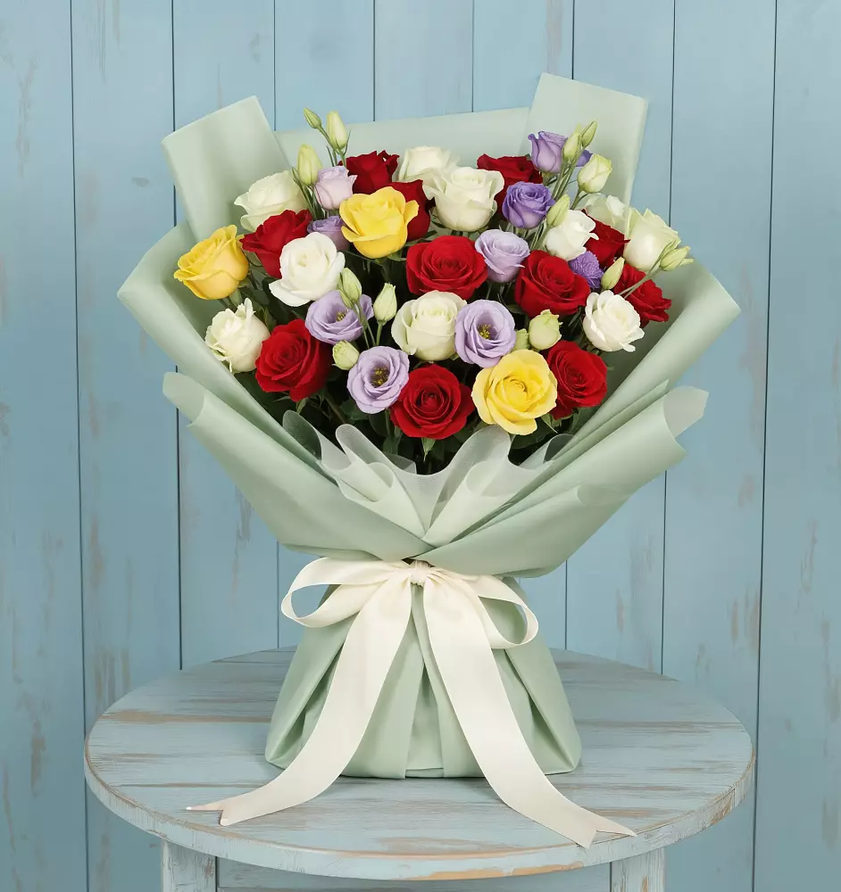 Букет цветов из: Розы в Чегеме-Втором