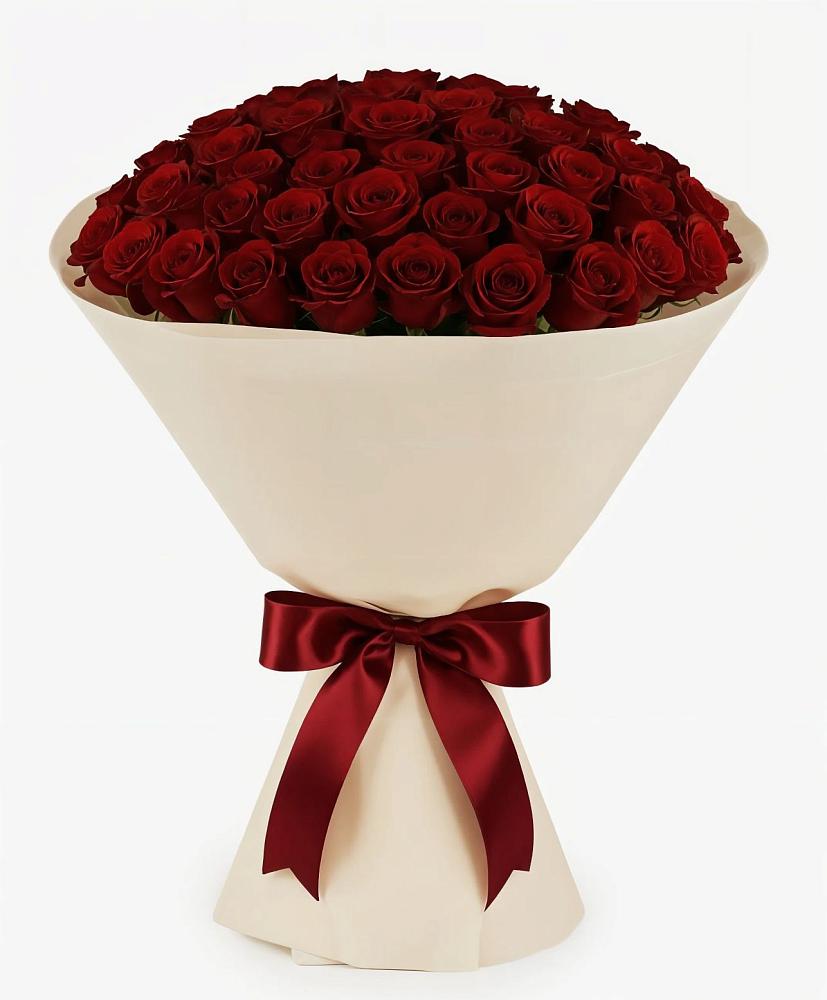 Букет 101 Бордовая роза Блэк Бакарра в Чегеме-Втором