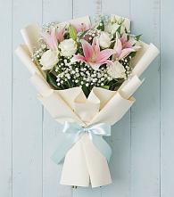 Букет цветов из:  Лилии в Чегеме-Втором