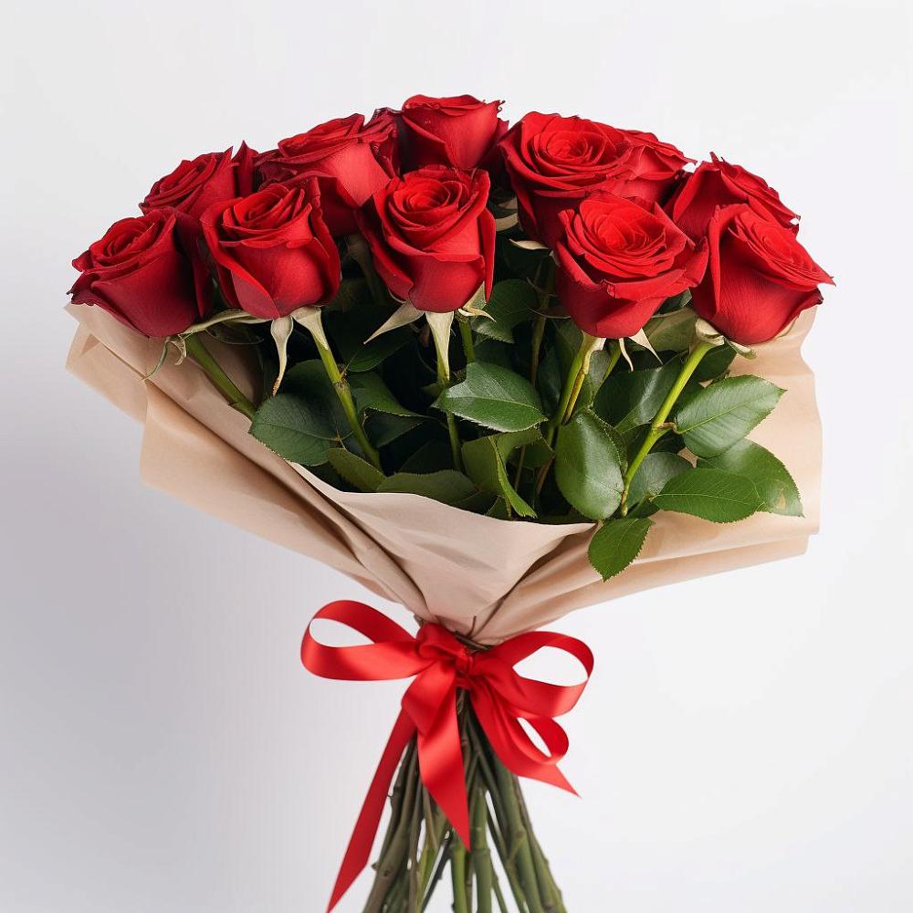 Букет 11 Красных роз Эдлесс Лав в Чегеме-Втором