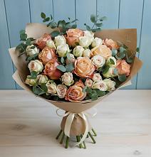 Букет цветов из:  Альстромерии и Розы в Чегеме-Втором